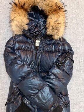 Girls Navy SAM Coat - Size 14